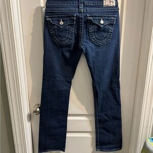 True Religion Dark Blue Straight Leg Jeans